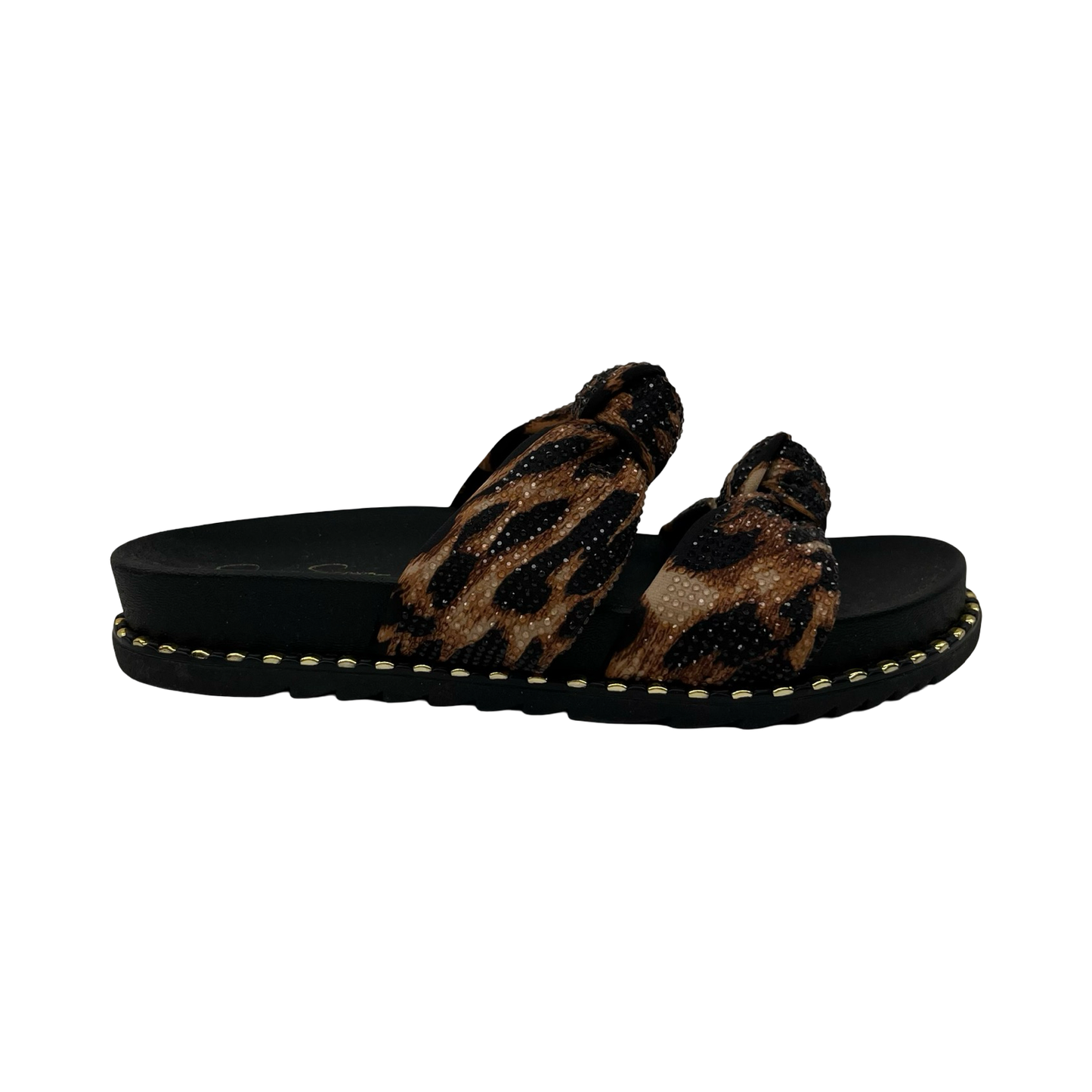 Sandals Flats By Jessica Simpson In Animal Print, Size:6