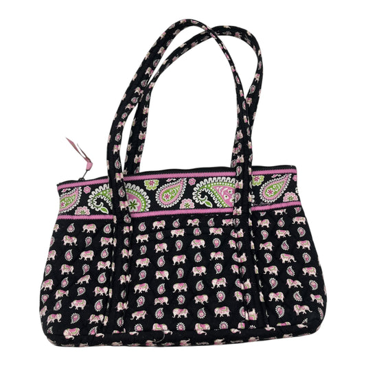 Tote By Vera Bradley In Black & Pink, Size:Small