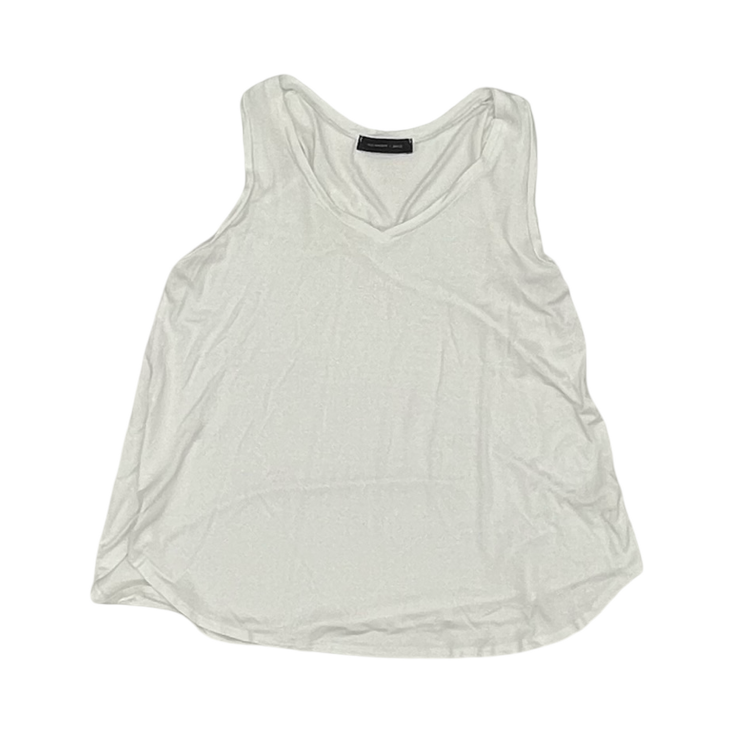 Top Sleeveless By Clothes Mentor In White, Size:L