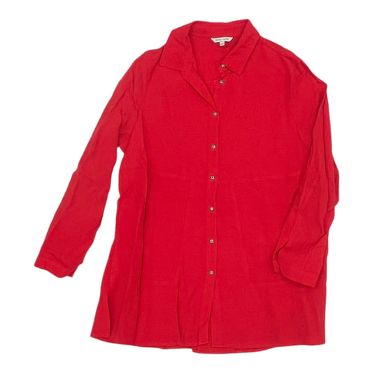 Tunic Ls By John Mark In Orange, Size:L