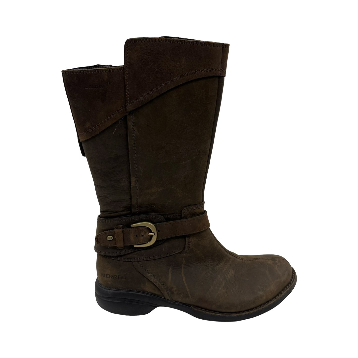 Boots Leather By Merrell In Brown, Size:7.5