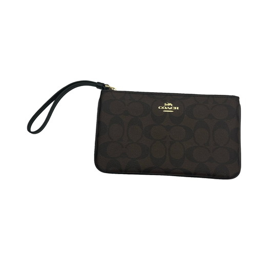 Wristlet Designer By Coach In Brown, Size:Medium