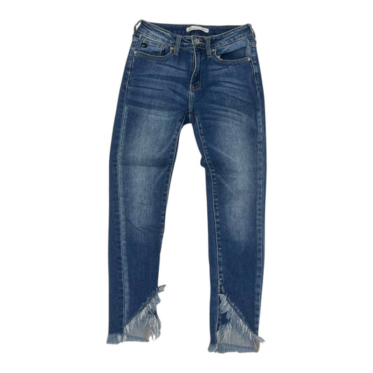 Jeans Skinny By Kancan In Blue Denim, Size:4