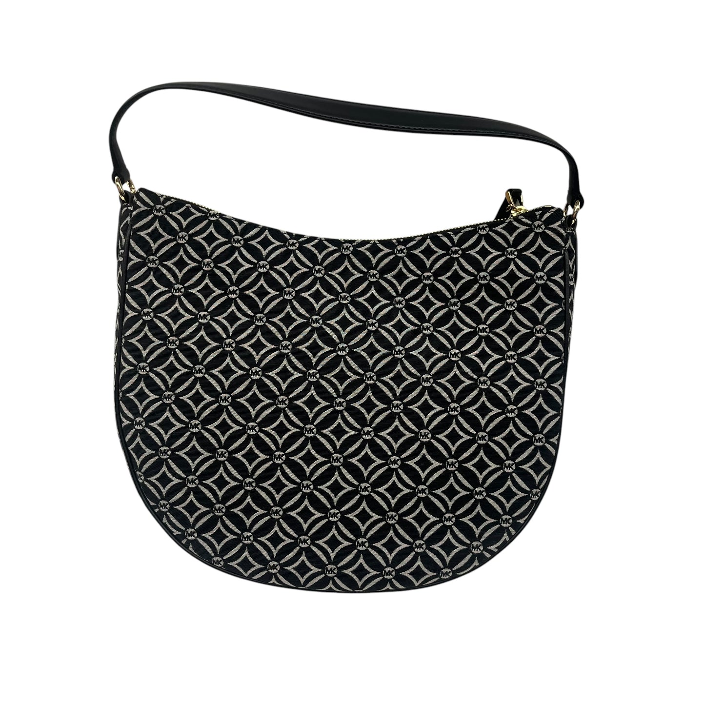 Handbag Designer By Michael Kors In Black & White, Size:Large