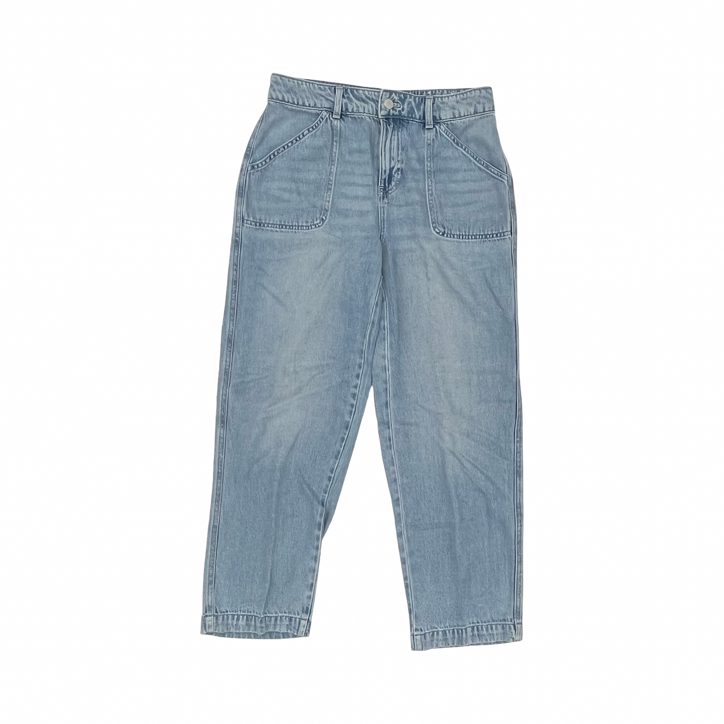 Jeans Straight By Talbots In Blue Denim, Size:4