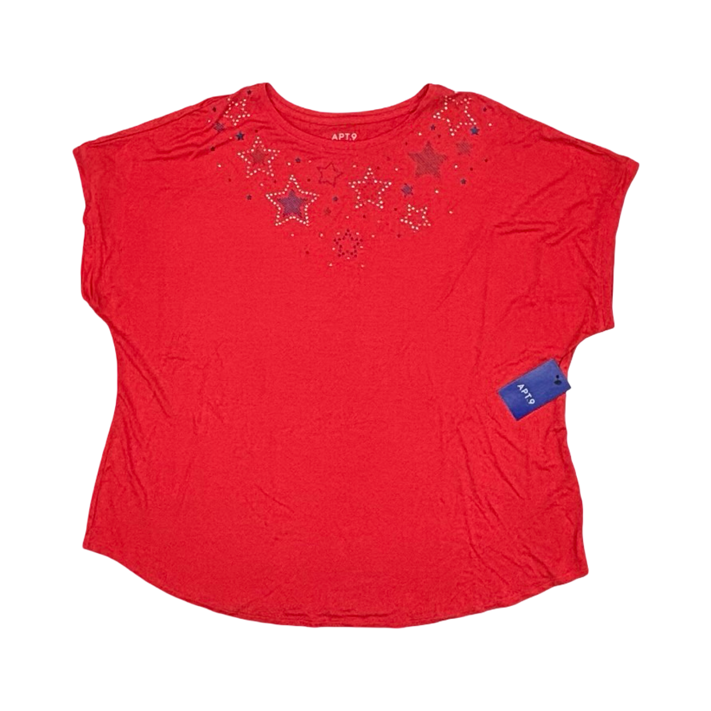 Top Ss By Apt 9 In Red, Size:Xxl