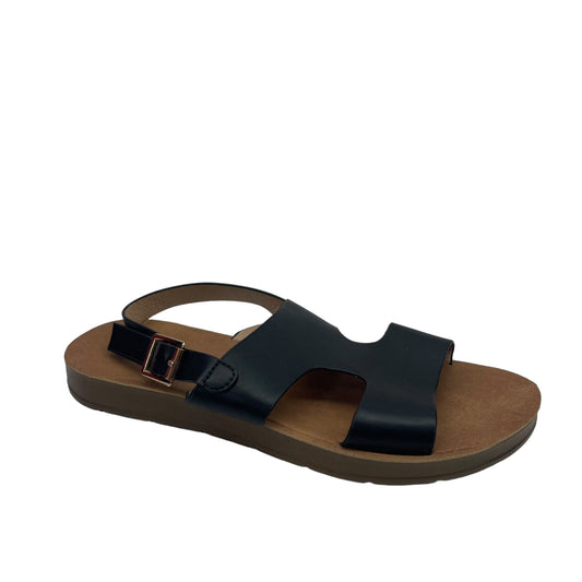 BLACK SANDALS FLATS by REFRESH Size:7