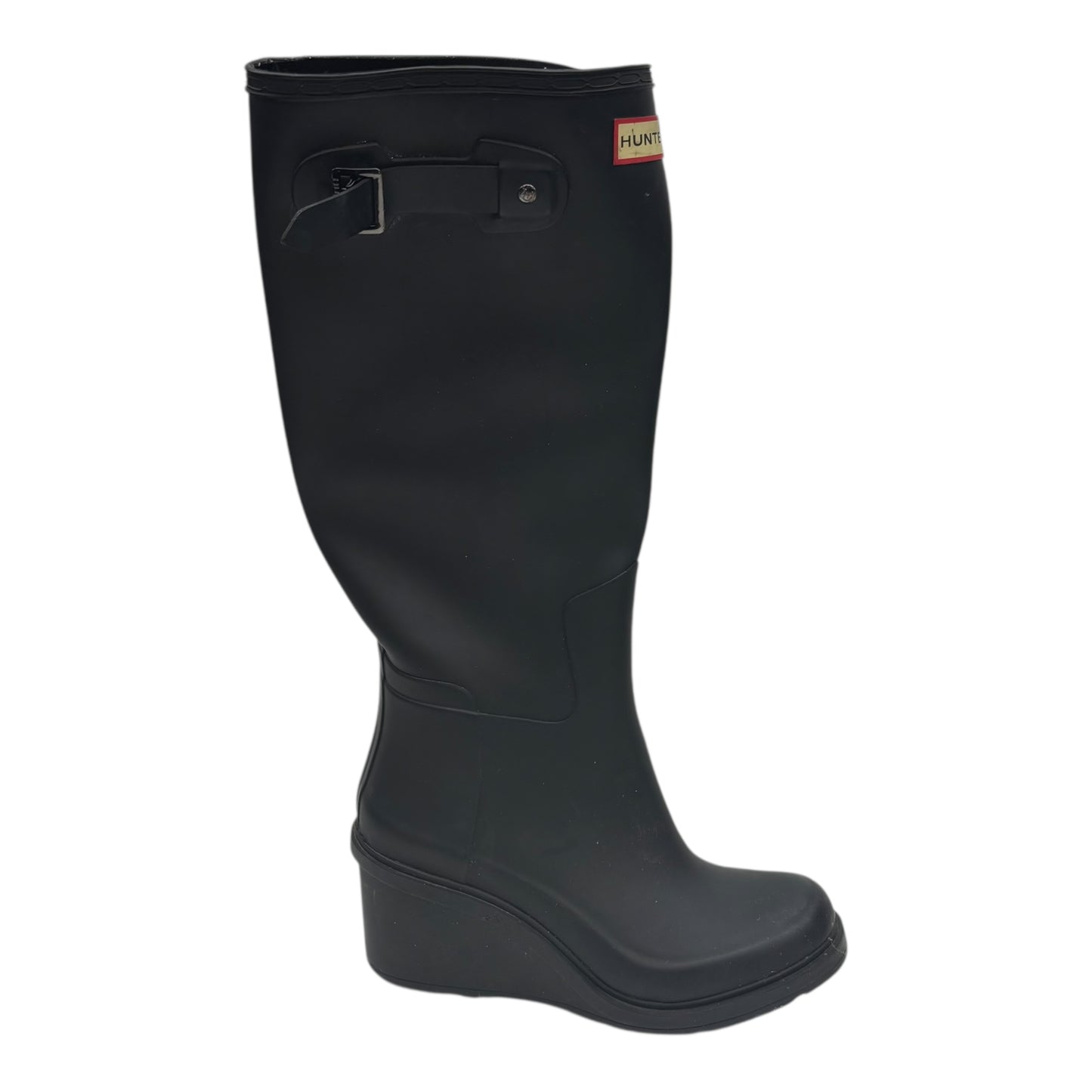Boots Rain By Hunter In Black, Size:7