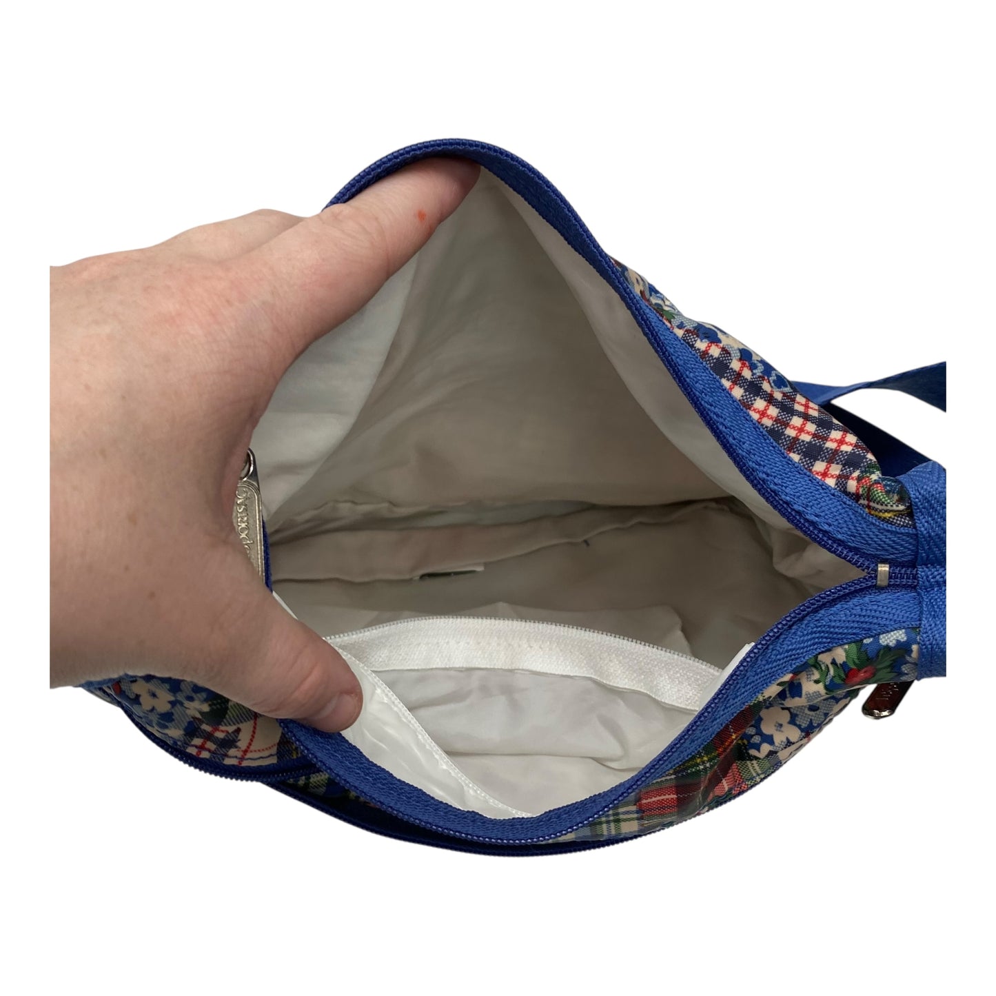 Crossbody By Le Sport Sac In Blue & Green, Size:Medium