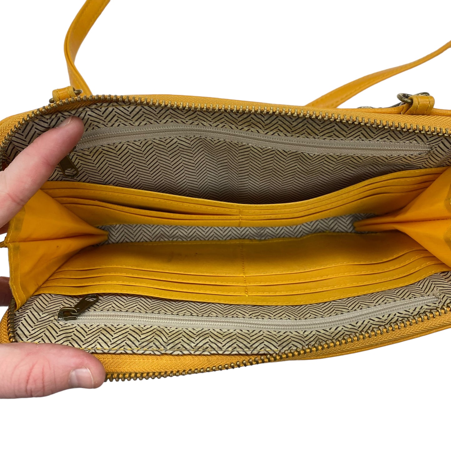 YELLOW CROSSBODY by CLOTHES MENTOR Size:SMALL