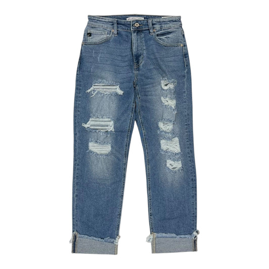 Jeans Boyfriend By Kancan In Blue Denim, Size:2p