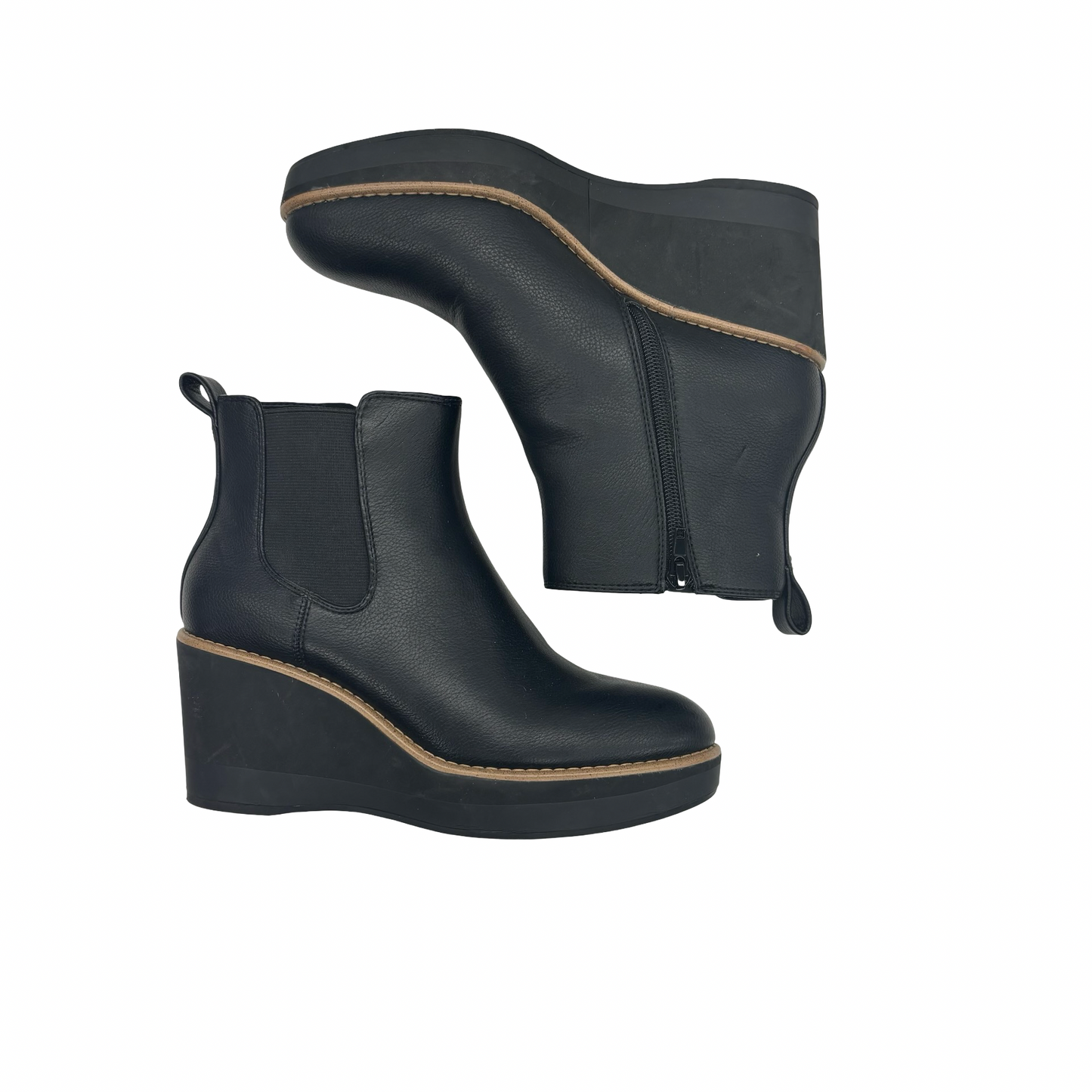 Boots Ankle Heels By Kelly And Katie In Black, Size:7.5
