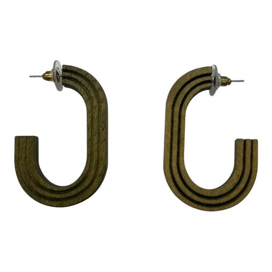 Earrings Hoop By Clothes Mentor In Brown