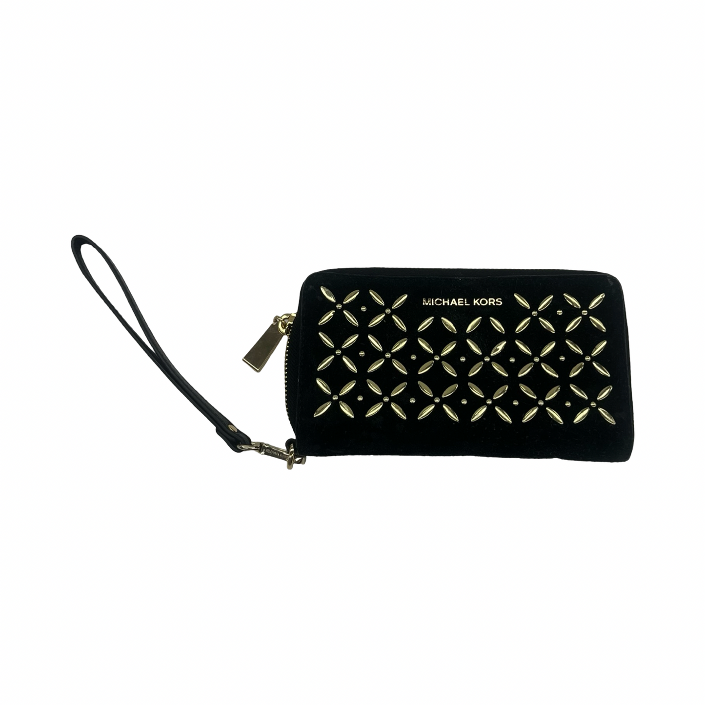 Wallet Designer By Michael Kors In Black & Gold, Size:Medium