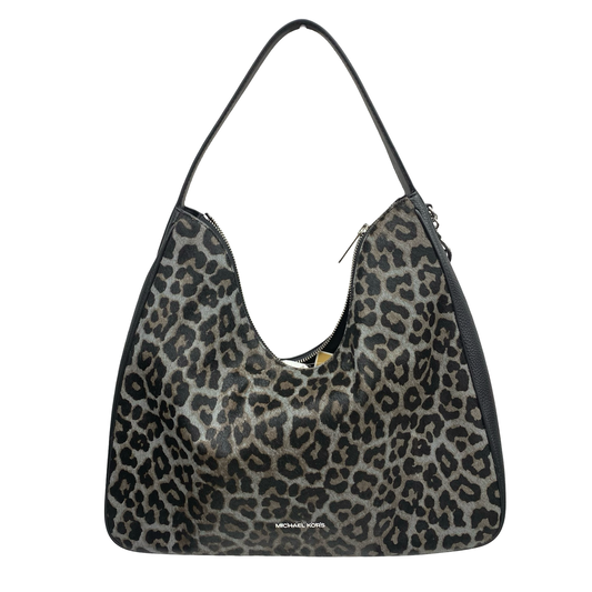 Handbag Designer By Michael Kors In Animal Print, Size:Medium