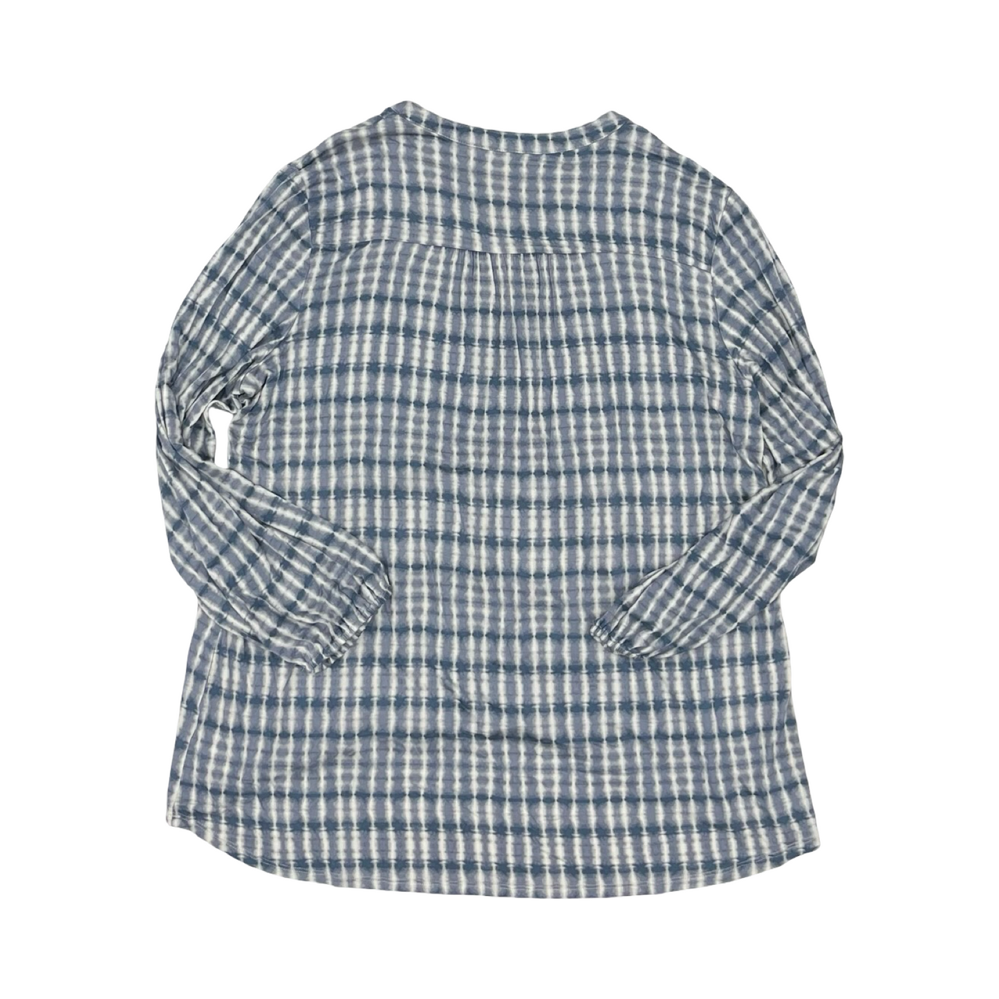 Top Ls By Wonderly In Blue & White, Size:Xxl