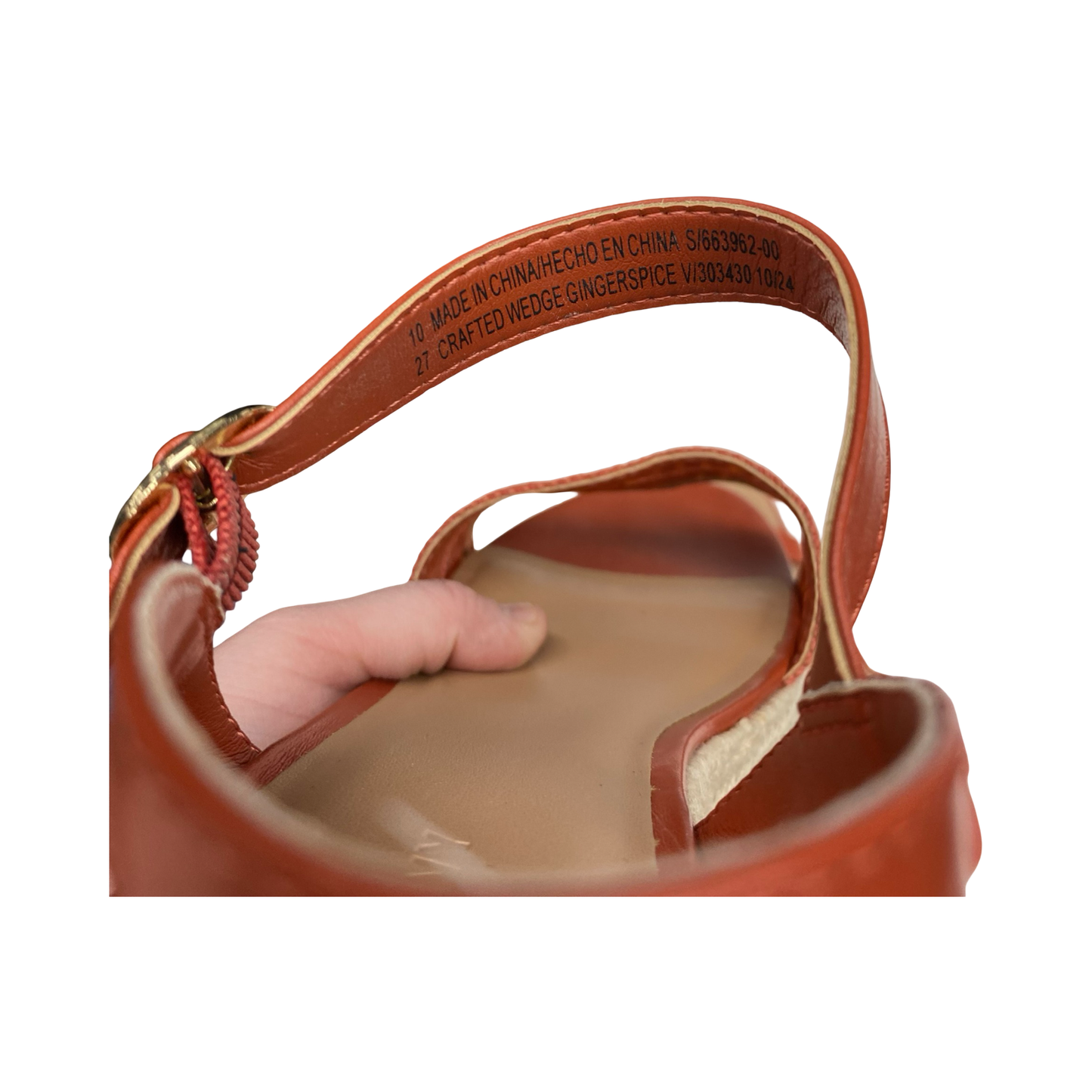 Sandals Heels Wedge By Old Navy In Brown, Size:10