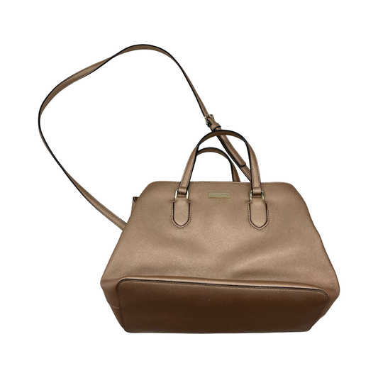 Handbag Designer By Kate Spade In Rose Gold, Size:Medium