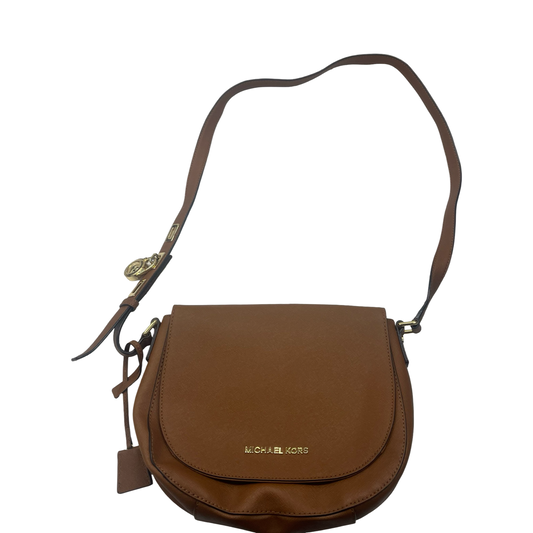 Crossbody Designer By Michael Kors In Brown, Size:Medium