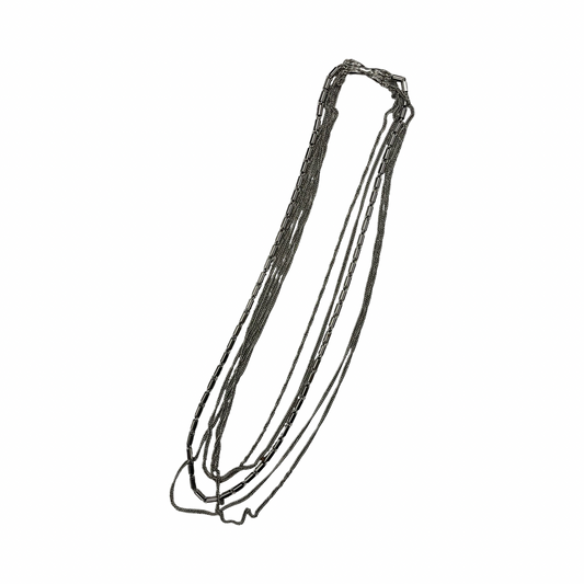 Necklace Layered By Clothes Mentor In Silver