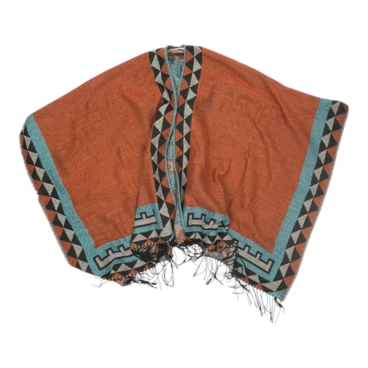 Shawl By Clothes Mentor In Blue & Orange, Size:M