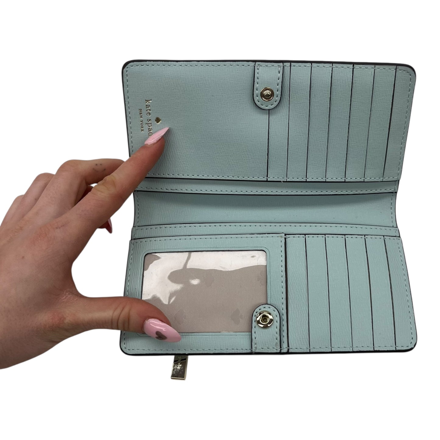 Wallet Designer By Kate Spade In Blue, Size:Medium