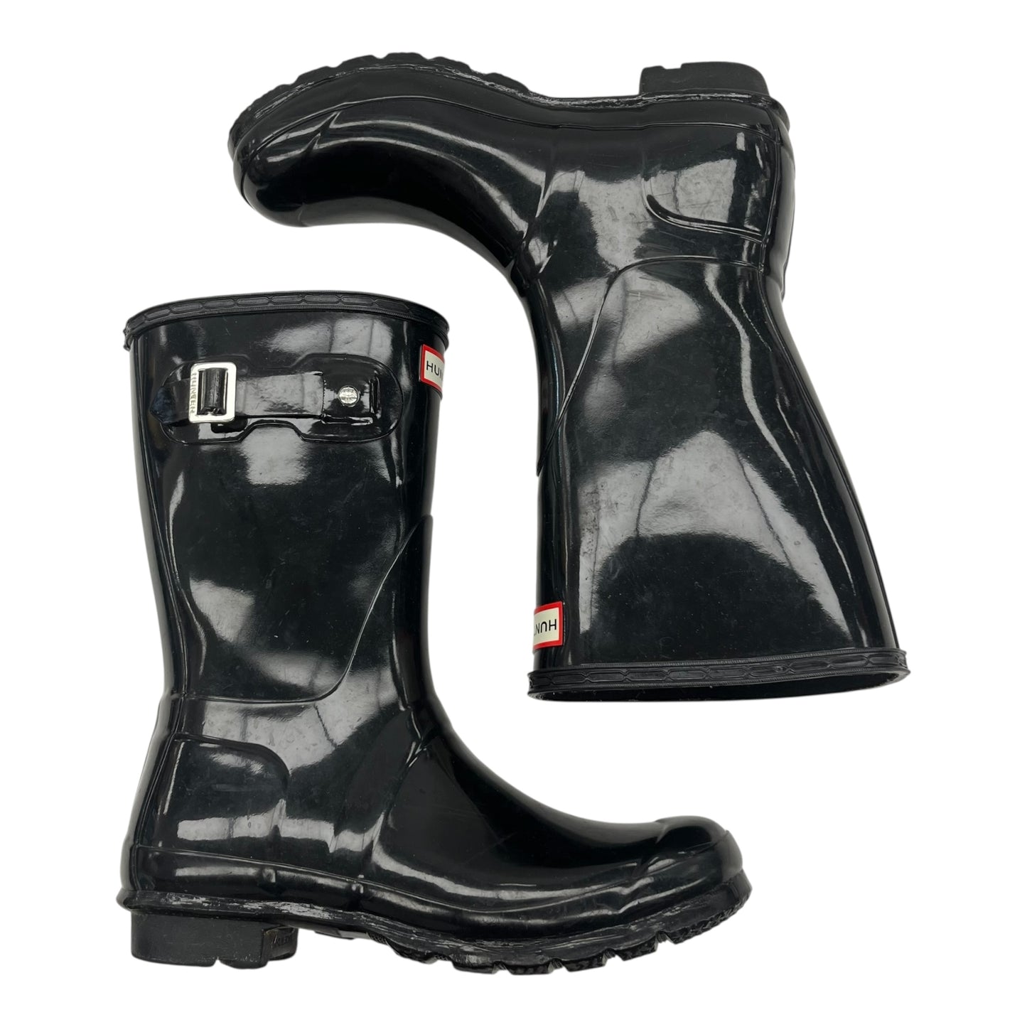 Boots Rain By Hunter In Black, Size:8