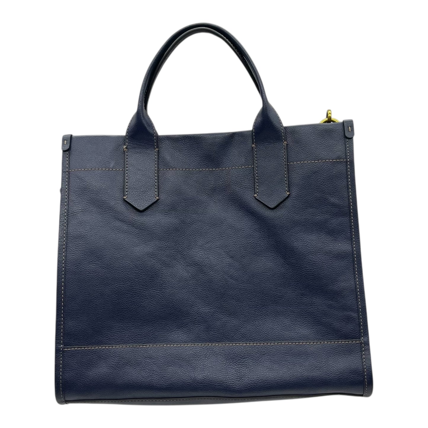 Handbag Leather By Fossil In Blue, Size:Medium