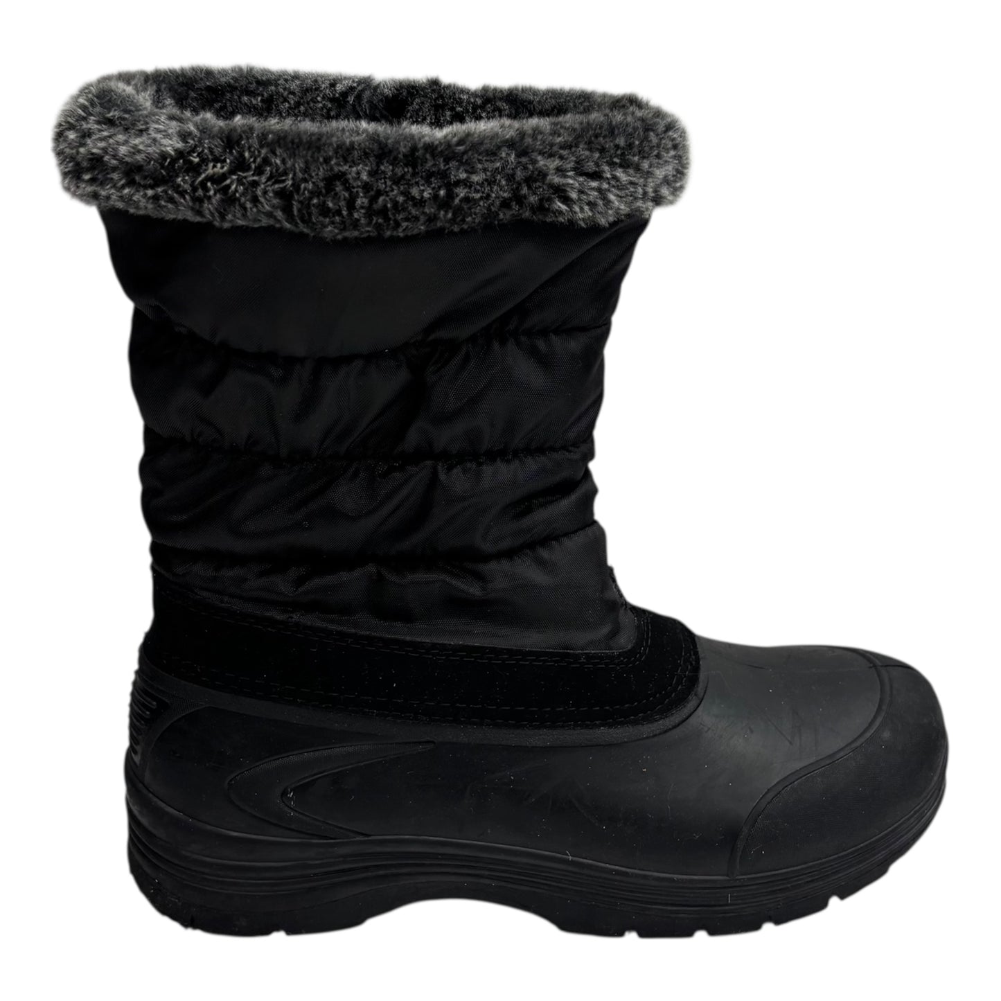 Boots Snow By Time And Tru In Black, Size:9