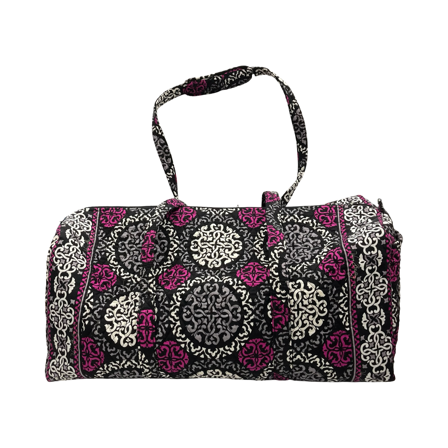 Duffle And Weekender By Vera Bradley In Black & Pink, Size:Large
