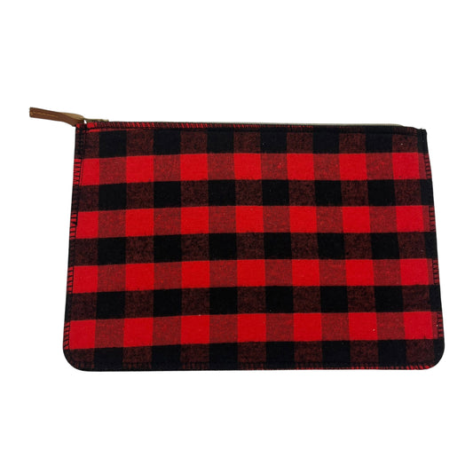 Makeup Bag By Cmf In Black & Red, Size:Large