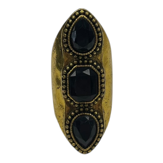 Ring Statement By Clothes Mentor In Black & Gold