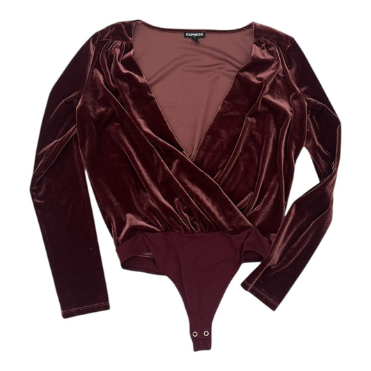Bodysuit By Express In Red, Size:S