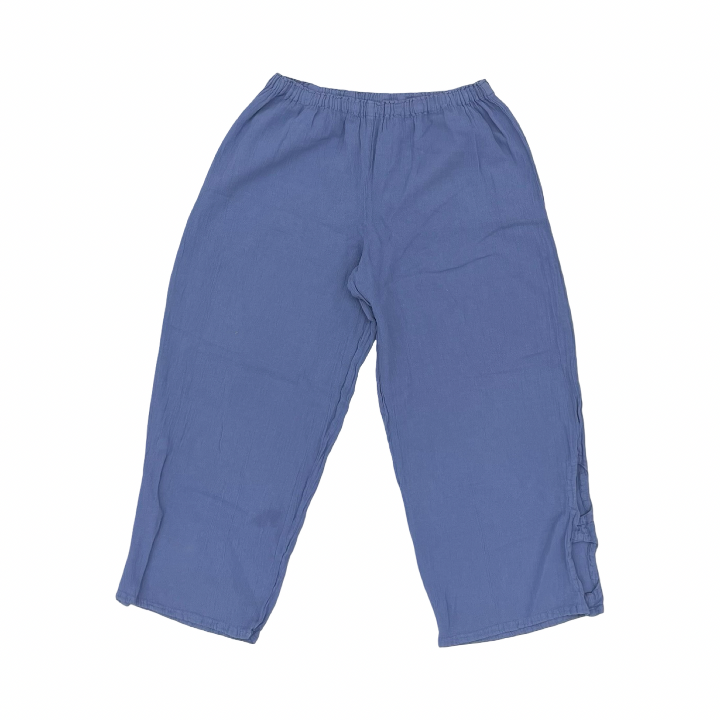 Pants Cropped By Oh My Gauze In Blue, Size:L