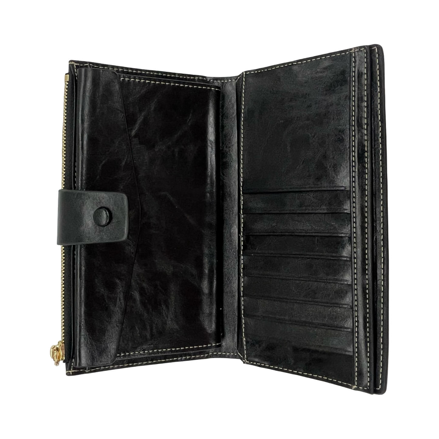 Wallet By Clothes Mentor In Black, Size:Large