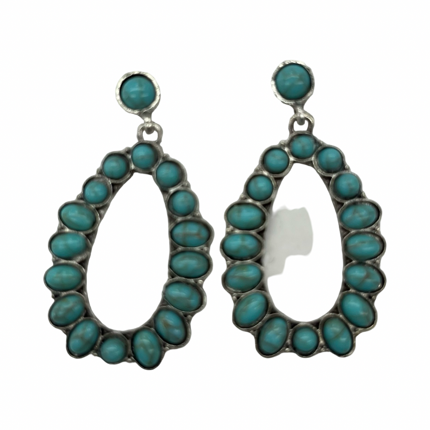 Earrings Dangle/Drop By Clothes Mentor In Blue & Silver