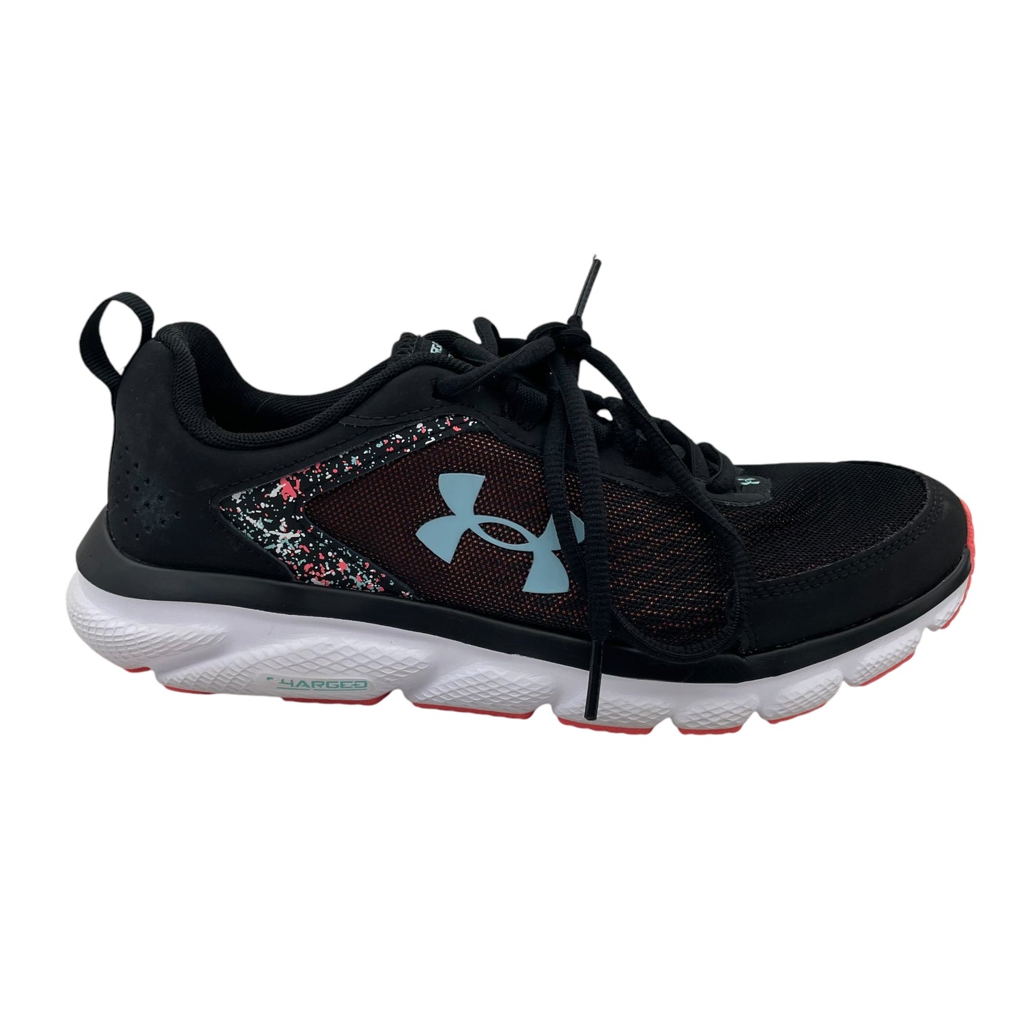 BLACK SHOES ATHLETIC by UNDER ARMOUR Size:8