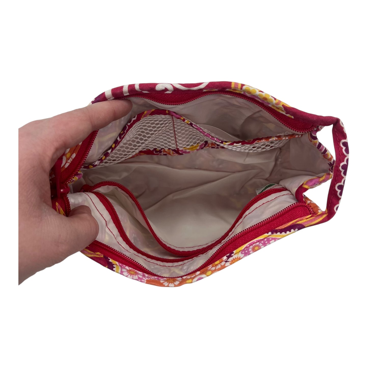 Makeup Bag By Vera Bradley In Red, Size:Medium