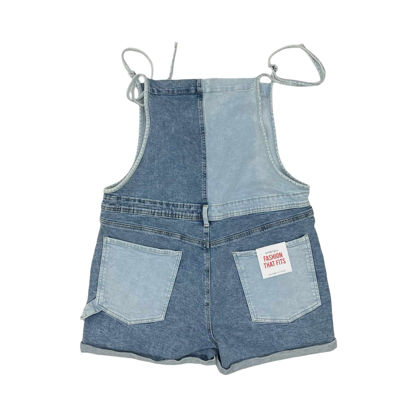 Shortalls By Celebrity Pink In Blue Denim, Size:3X