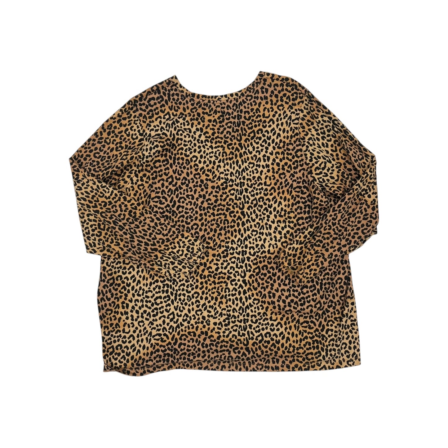 Top Ls By Lands End In Leopard Print, Size:3X