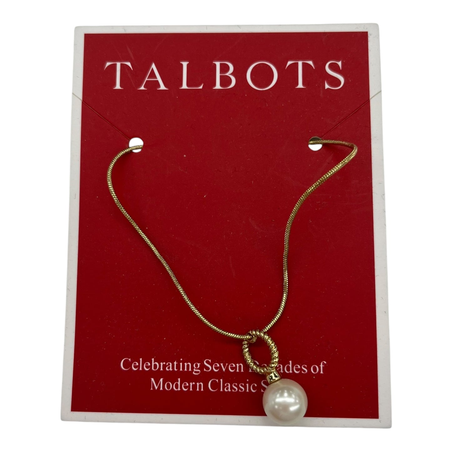 Necklace Charm By Talbots In White