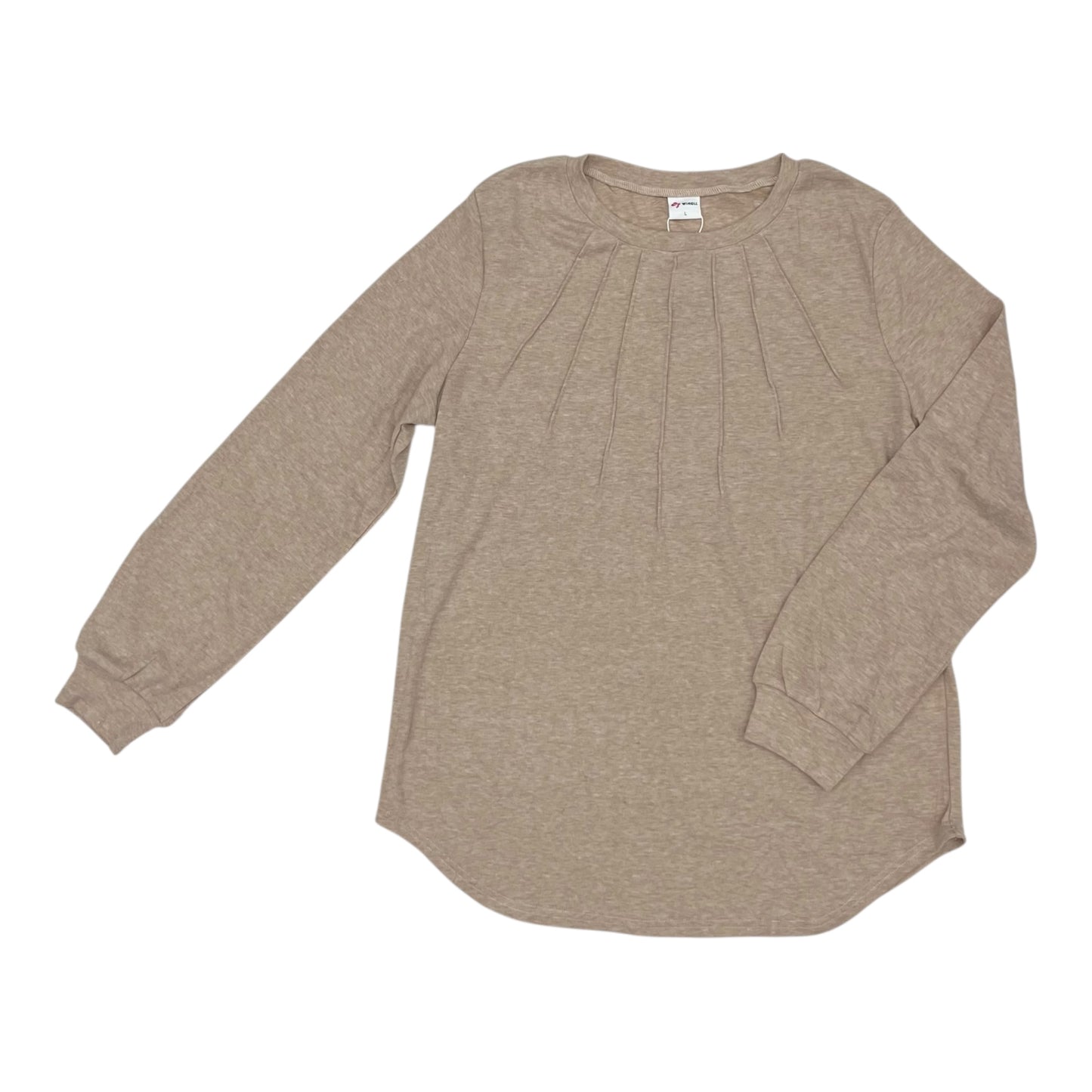 Top Ls By Clothes Mentor In Tan, Size:L
