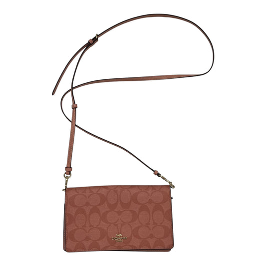 Crossbody Designer By Coach In Pink, Size:Small