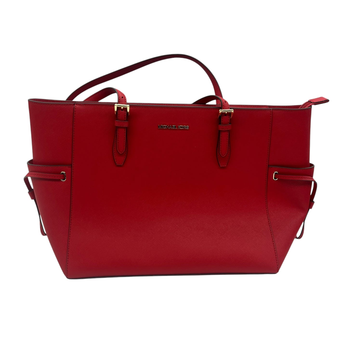 Tote Designer By Michael Kors In Red, Size:Large