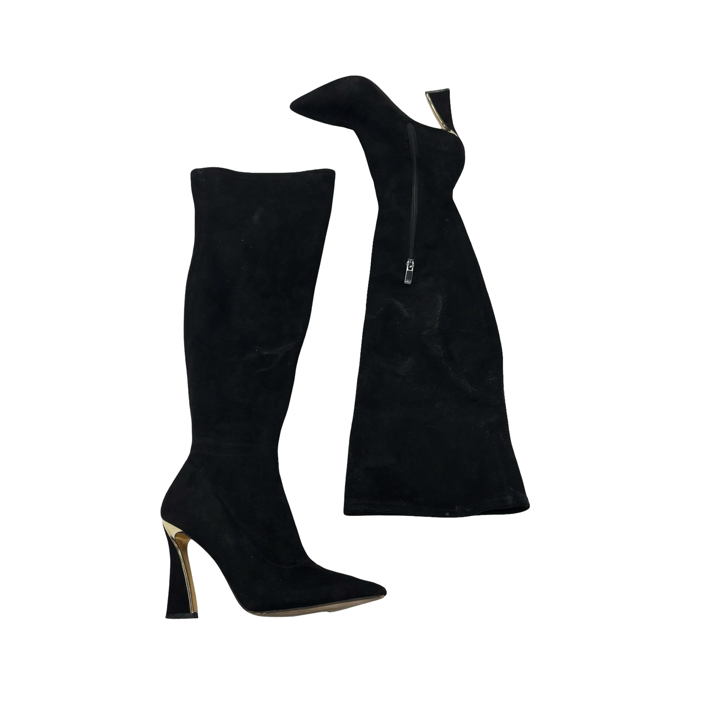 Boots Over-The-Knee Heels By Jennifer Lopez In Black, Size:7.5