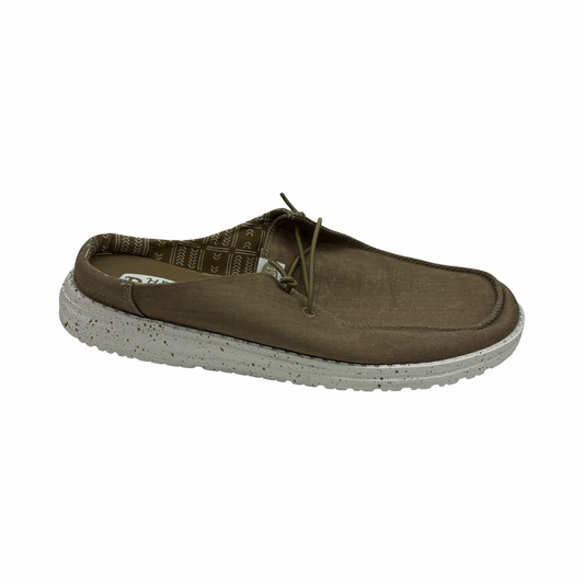 Shoes Flats By Hey Dude In Brown, Size:10