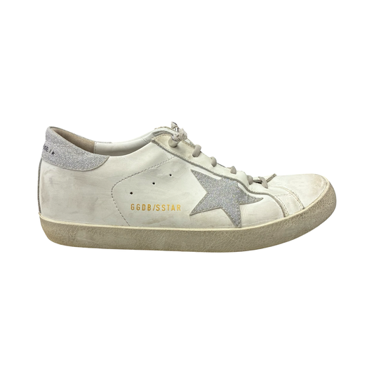 Shoes Luxury Designer By Golden Goose In Cream, Size:8.5