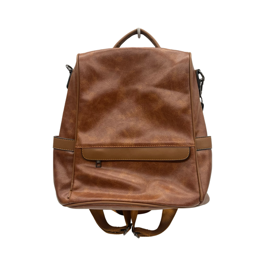 Backpack By Clothes Mentor In Brown, Size:Medium