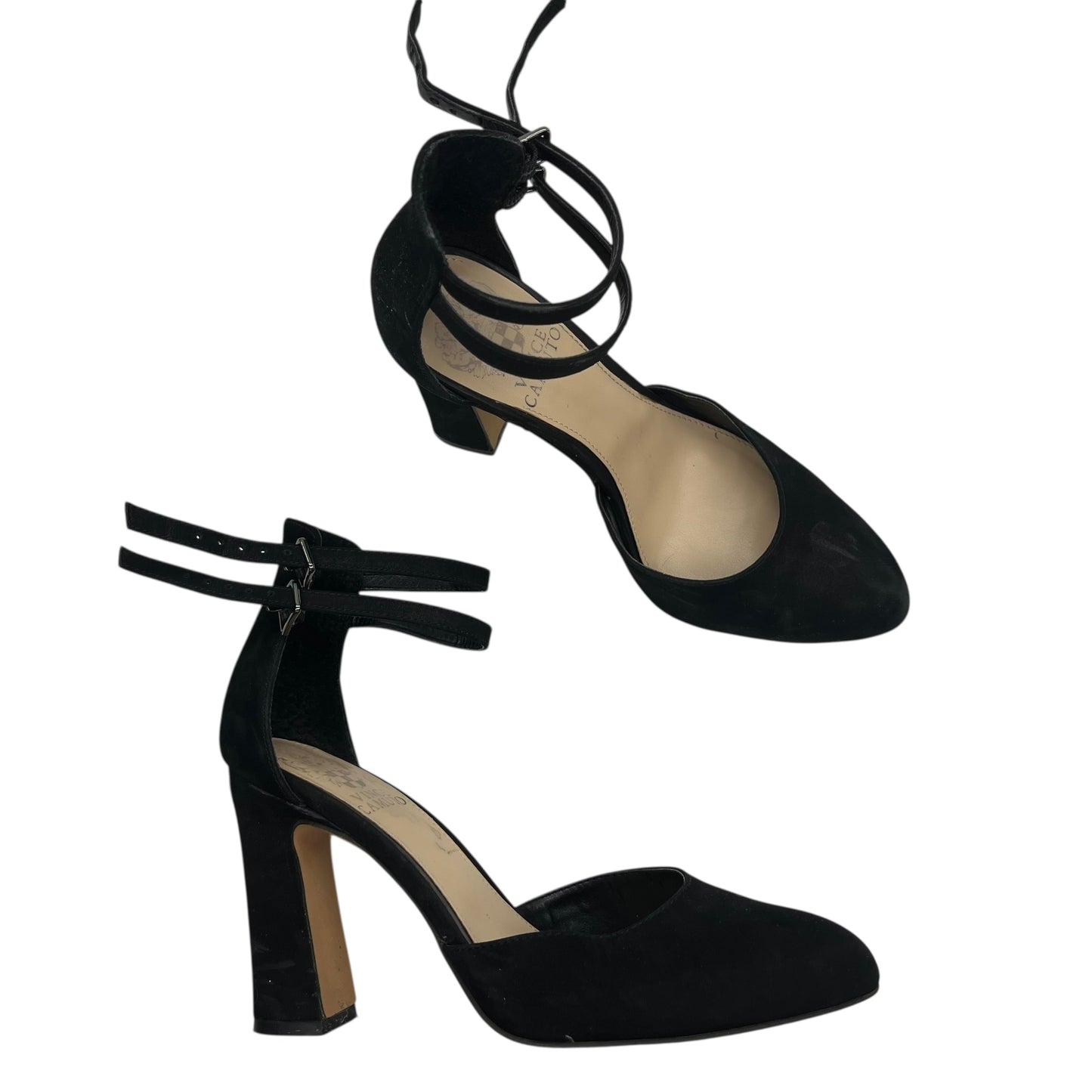 Shoes Heels Block By Vince Camuto In Black, Size:7.5