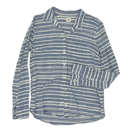 Top Ls By J. Crew In Blue & White, Size:S